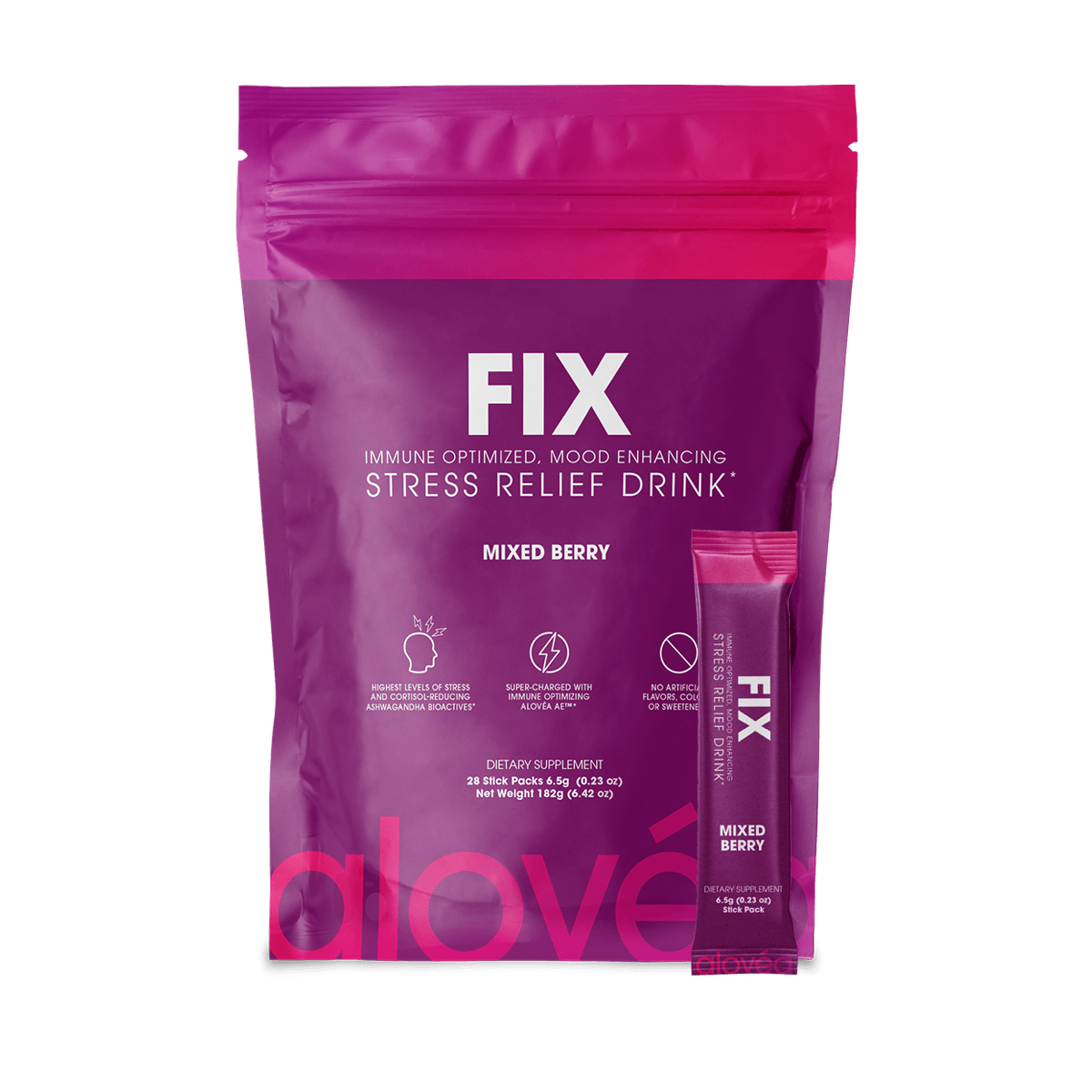 Alovéa Fix — Immune Optimized Mood Enhancing Stress Relief Drink